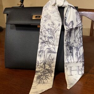 Hermes silk scarf for purse, neck, hair , decor. Brand new condition.Must have!